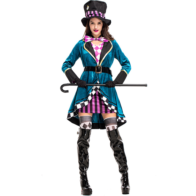 Adult female mad hatter costume Kira perez strapon
