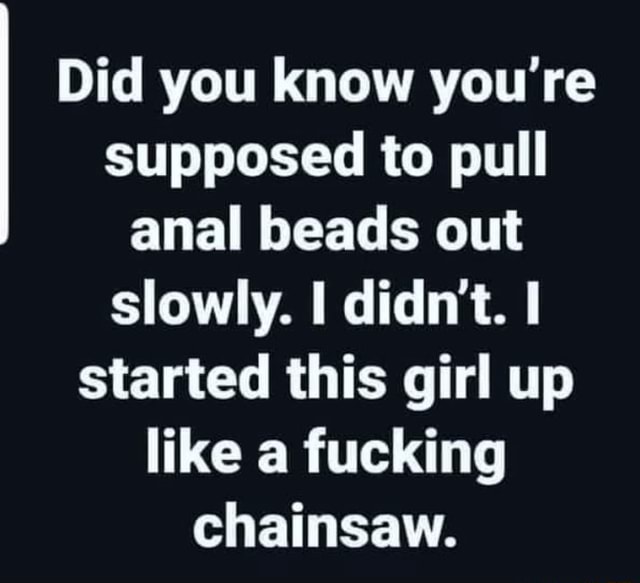 Anal beads pull out Reality threesome