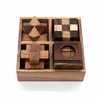 Brain teaser wooden puzzles for adults Magnet toys for adults