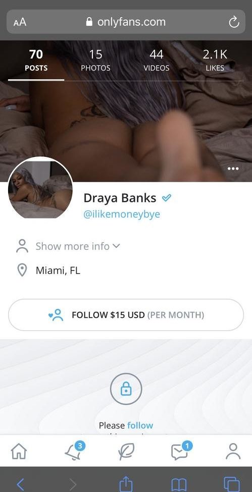 Draya banks porn Yoga pants tease porn