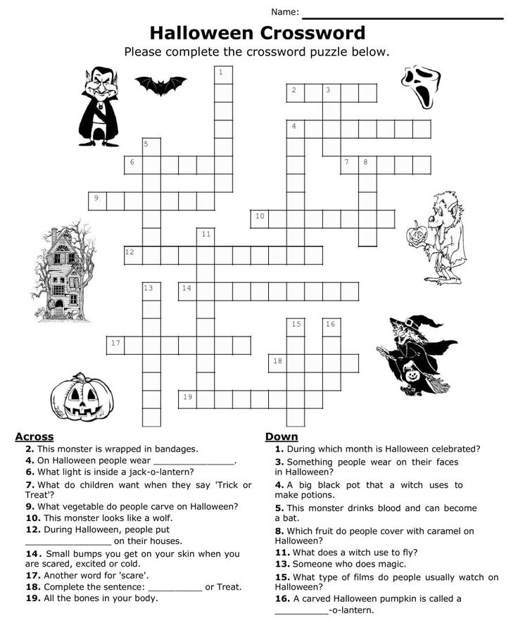 Halloween crossword puzzles for adults Pornoen live