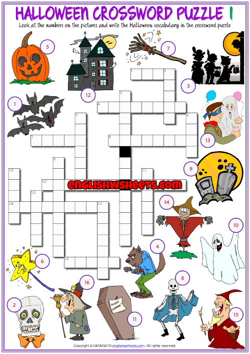 Halloween crossword puzzles for adults Louisiana trans escorts