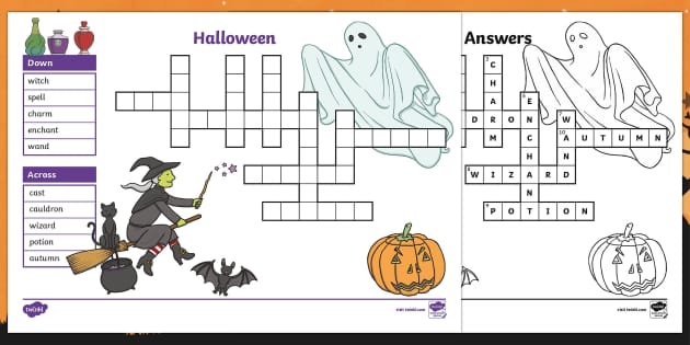 Halloween crossword puzzles for adults Jackandjill bff threesome