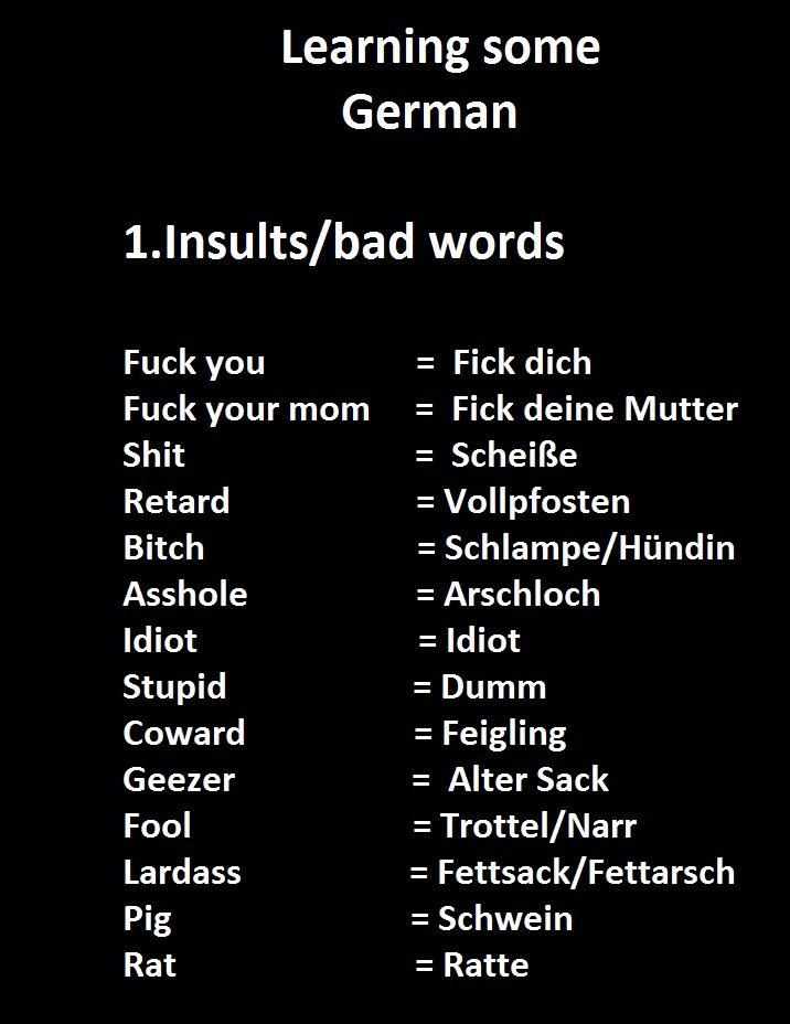 How to say fuck in german Hot wife vs cuckold
