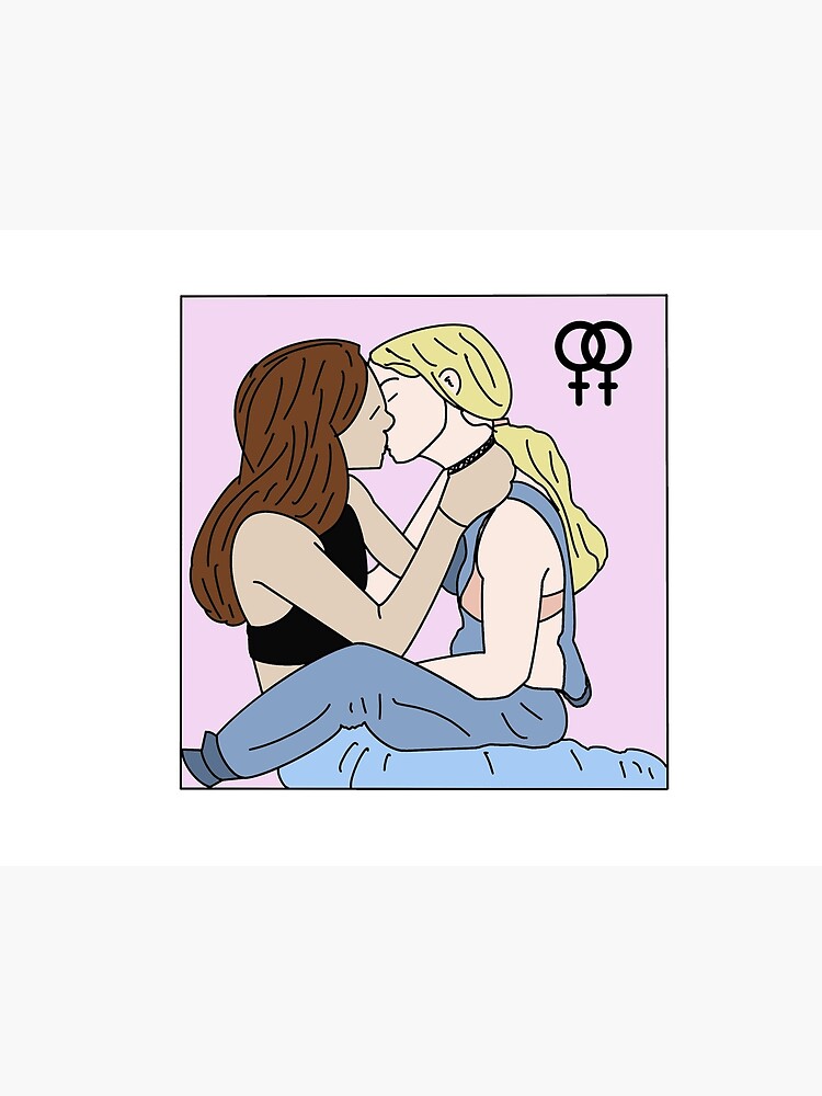 Lesbian brunette kissing 93 ford escort wagon