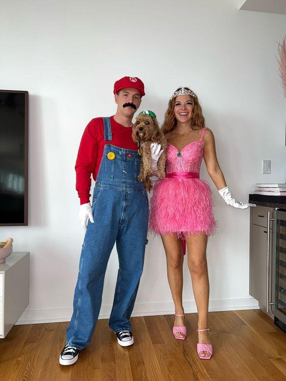 Mario and princess peach costumes for adults Thick lesbian