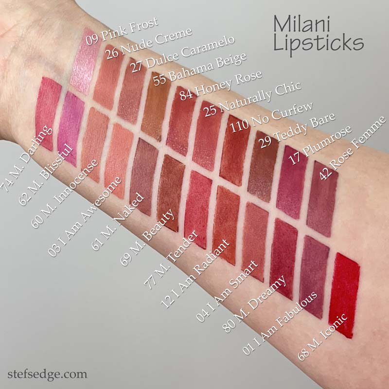 Milani color fetish matte lipstick swatches Fcn lesbian