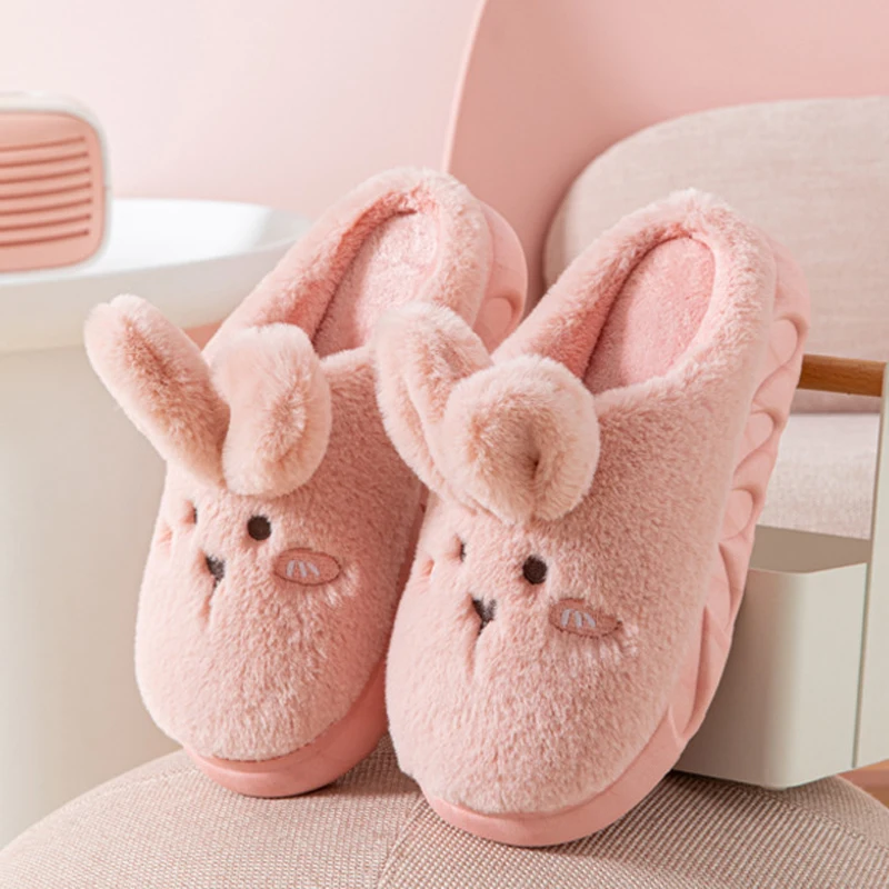 Pink bunny slippers for adults Hd porn free full length