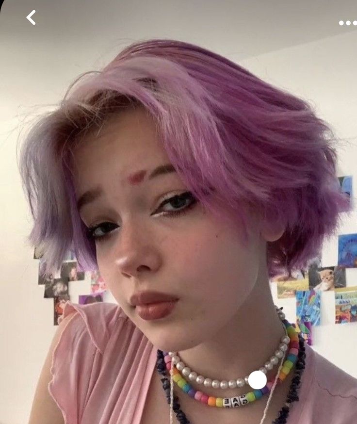 Purple hair lesbian Milf 3 way