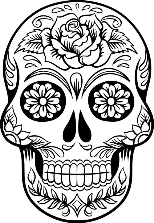 Skull coloring pages for adults printable Roman heart porn videos
