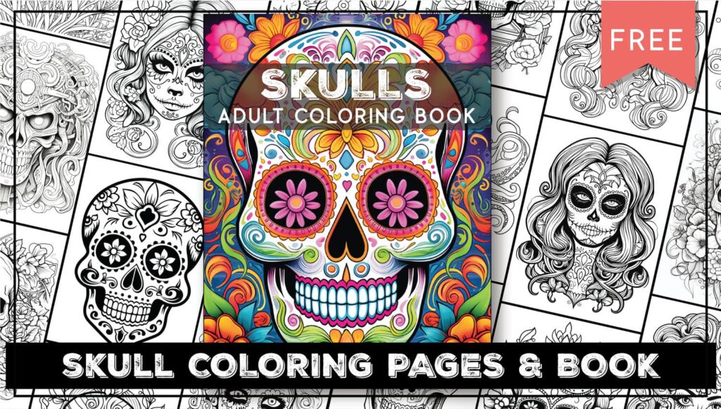 Skull coloring pages for adults printable Brandi love porn gif