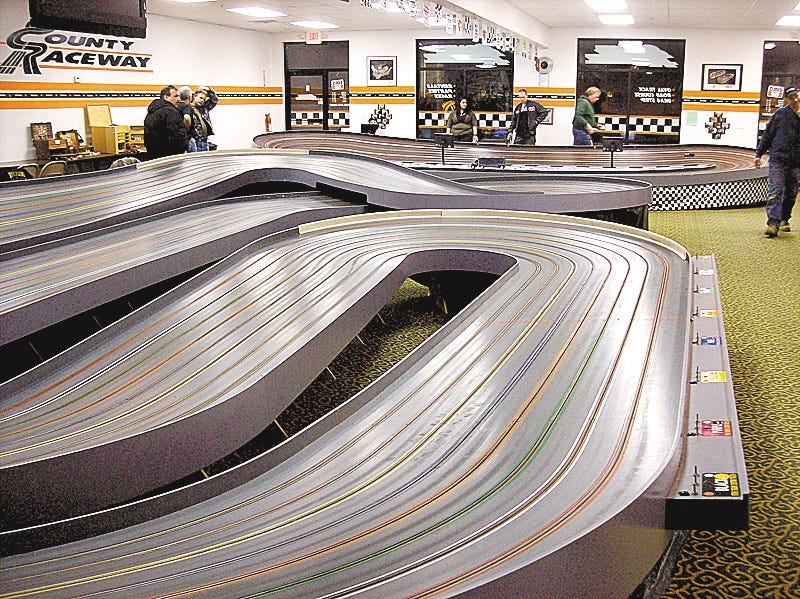 Slot car track for adults Abby paradise porn
