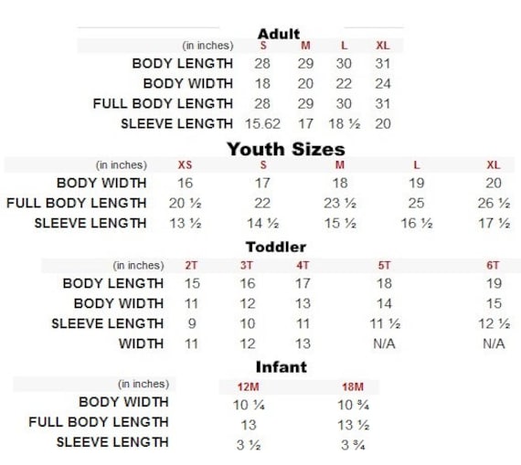 Youth to adults size chart Black shemale escort